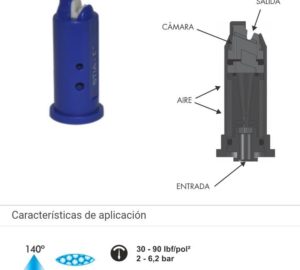 M354 BOQUILLA ANTIDERIVA SUPER TURBO C-IND. AIRE 140-03