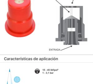 M1044 BOQUILLA DE APLICACION DE FERTILIZANTES A CHORRO SOLIDO MJS